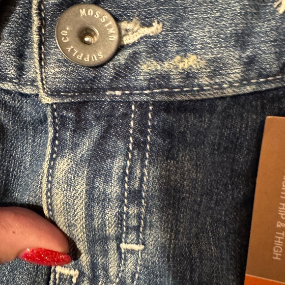 ❤️NWT Mossimo Supply Co. Lower Waist  Blue Jean Shorts Size: 5    #Z - Picture 3 of 10